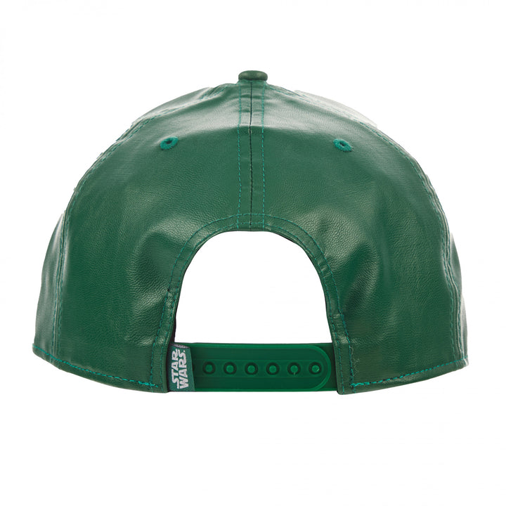 Star Wars Boba Fetts Helmet Flatbill Snapback Hat Image 4