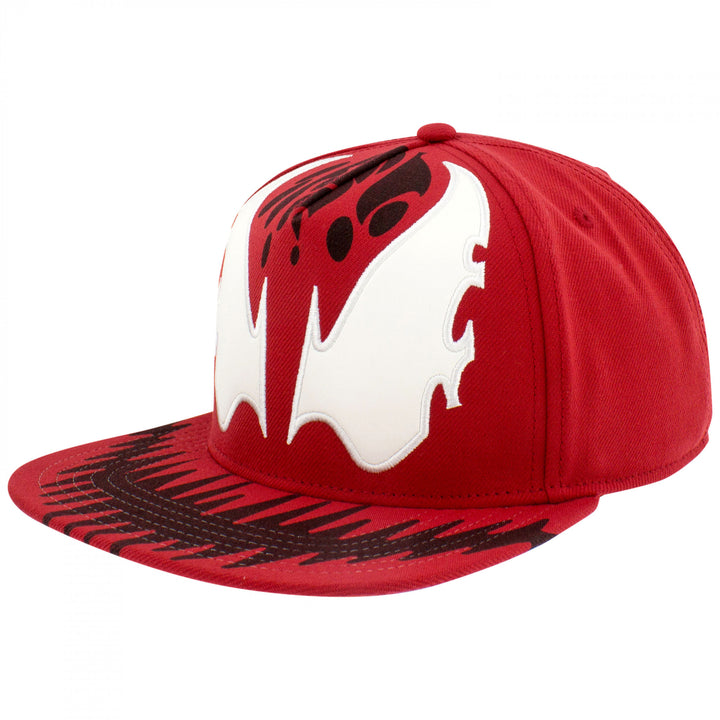 Carnage Grin Flatbill Snapback Hat with Underbill Artwork Image 1