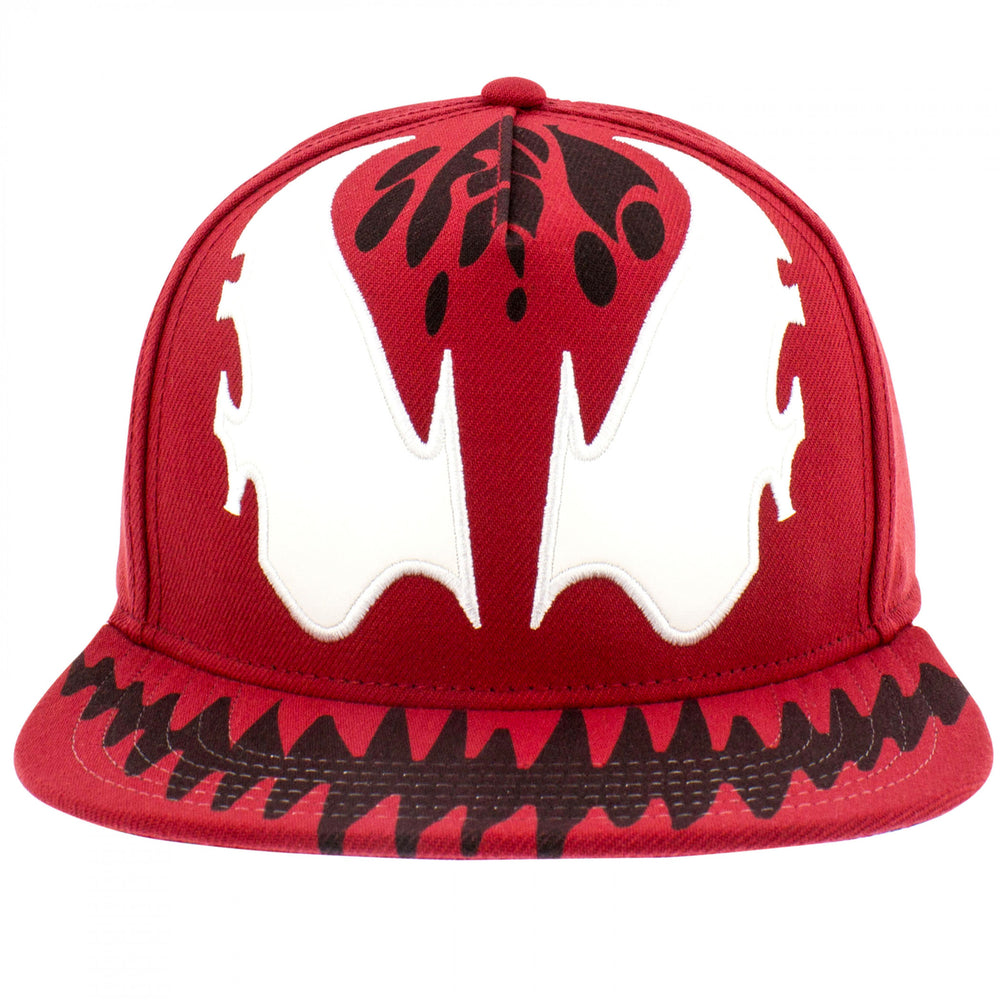 Carnage Grin Flatbill Snapback Hat with Underbill Artwork Image 2