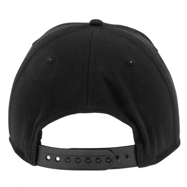 Spider-Man Logo Black on Black Snapback Hat Image 4