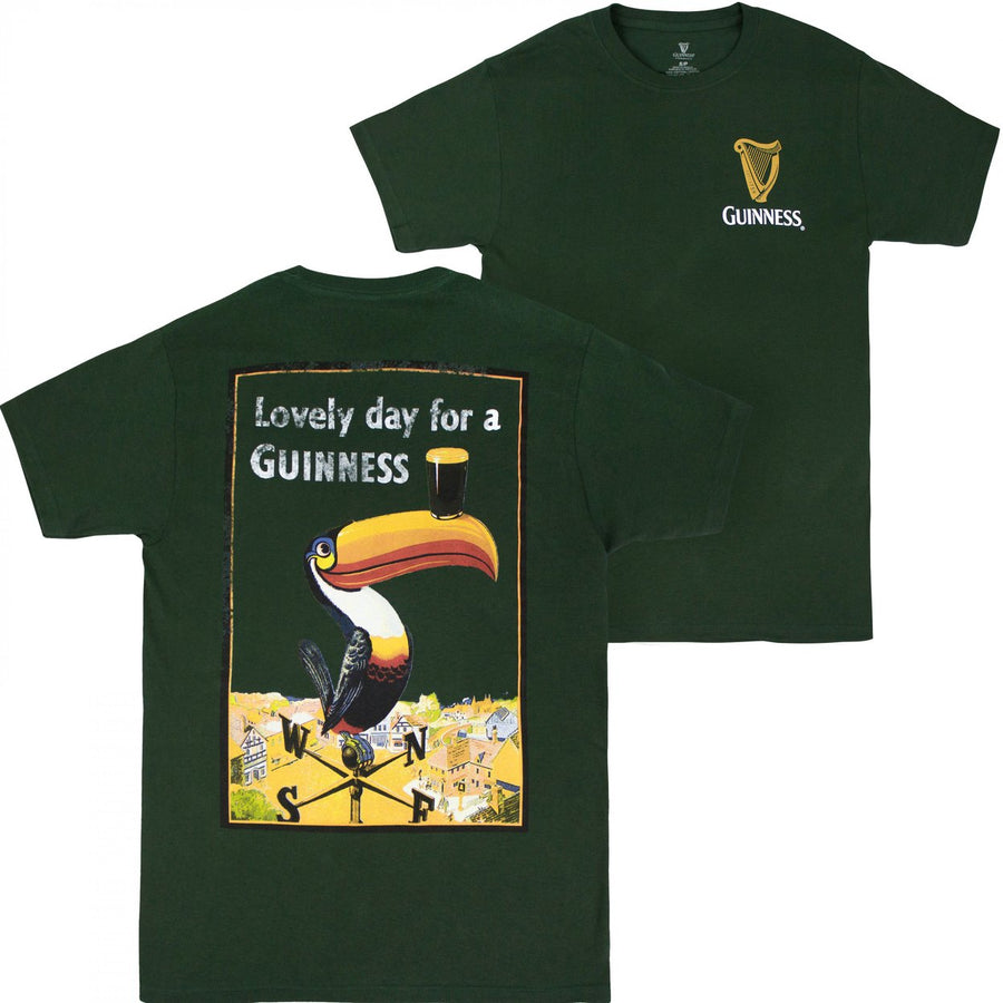 Guinness - Lovely Day for a Guinness Toucan Front and Back T-Shirt Image 1