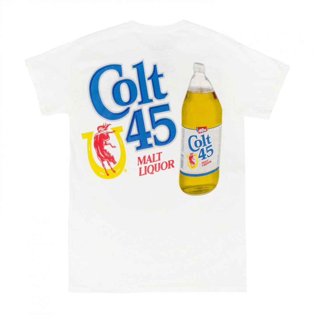 Colt 45 Malt Liquor Front and Back Print T-Shirt Image 3