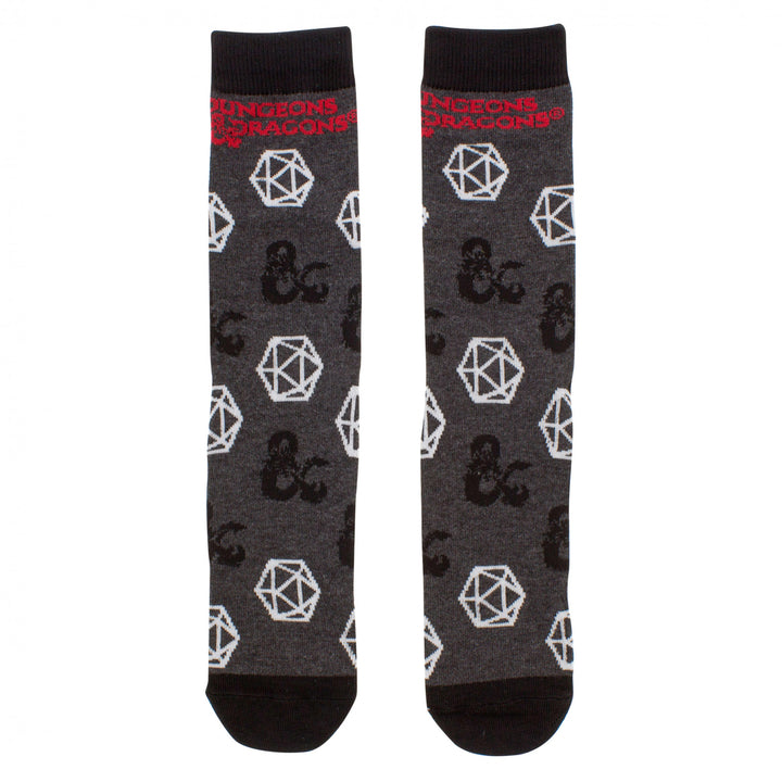 Dungeons and Dragons Assorted 6-Pack Crew Socks Image 4