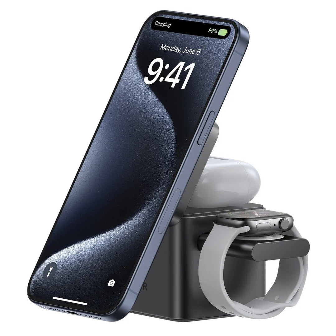 Anker MagGo 3-in1 Charging Station with Magnetic Charging for Apple Ecosystem Image 3