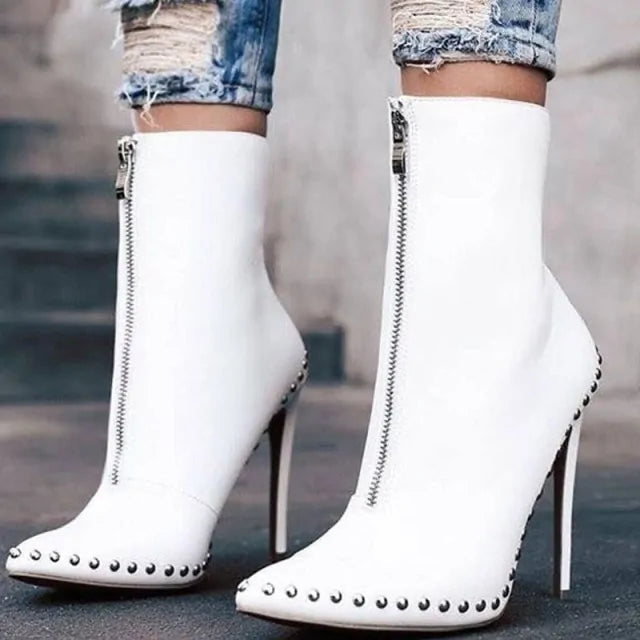 Women Fashion Pointed Toe Modern Ankle Boots Image 2