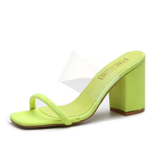 Women Transparent PVC Sandals Image 2