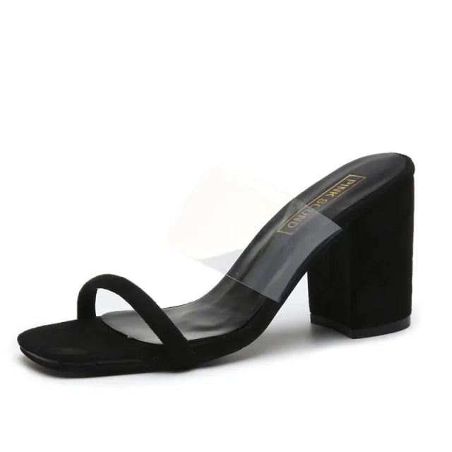 Women Transparent PVC Sandals Image 9