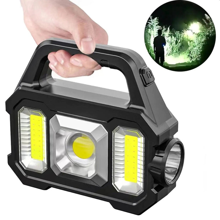 500LM Solar Rechargeable Flashlight Image 1