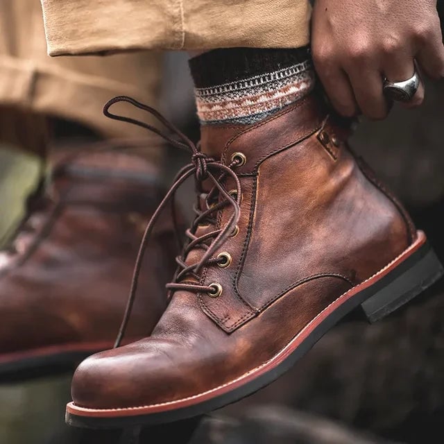 Handmade Leather Mens Boots Image 2