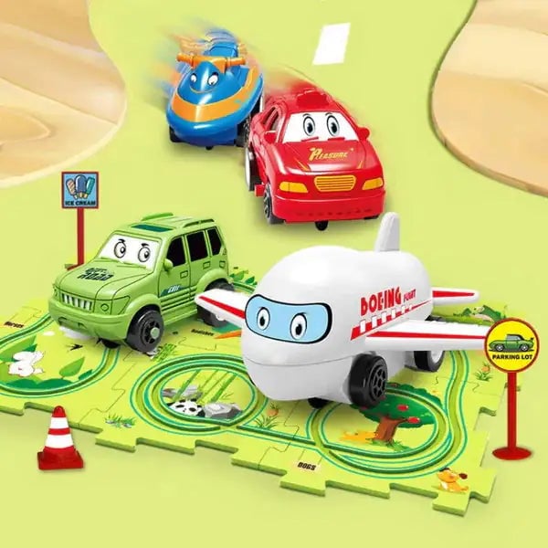 Kids Car Track Set Image 1