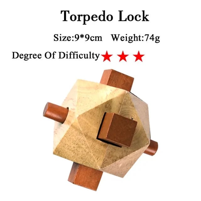 IQ 3D Wooden Brain Teaser Game Image 10