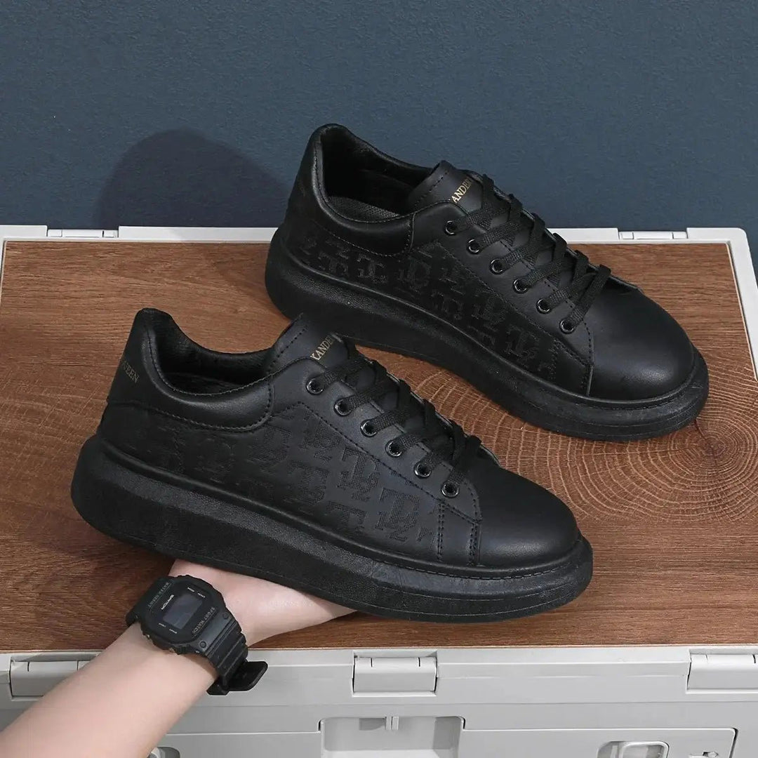 Men Lace-up Thick Sole Casual Sneakers Image 9