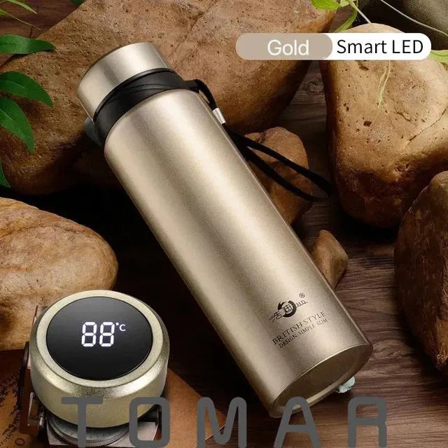 Thermos Flask Bottle Digital Temperature Image 1