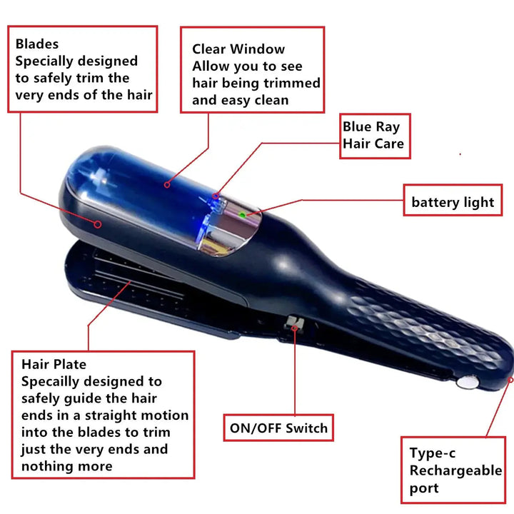 Rechargeable Cordless Split Ends Trimmer Image 6