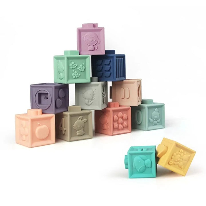 Silicone Educational Building Blocks For Toddlers Image 2