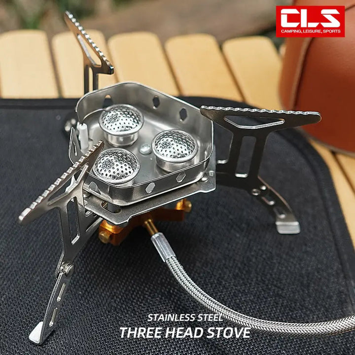 Three Head Camping Stove Image 1