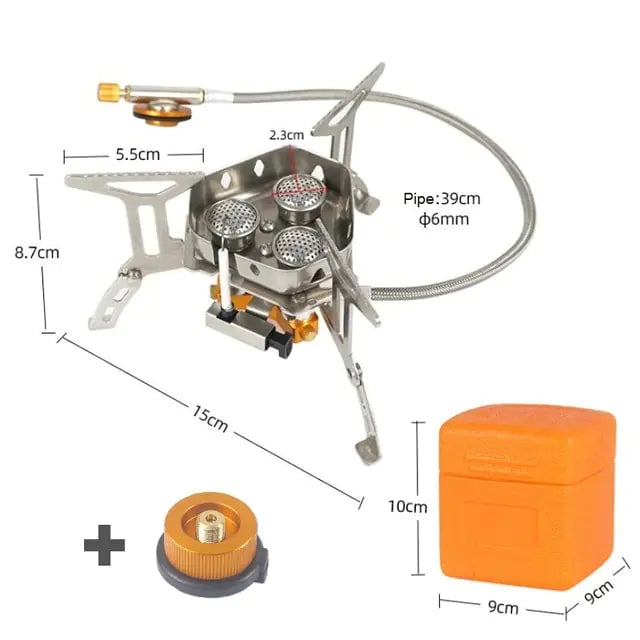 Three Head Camping Stove Image 1