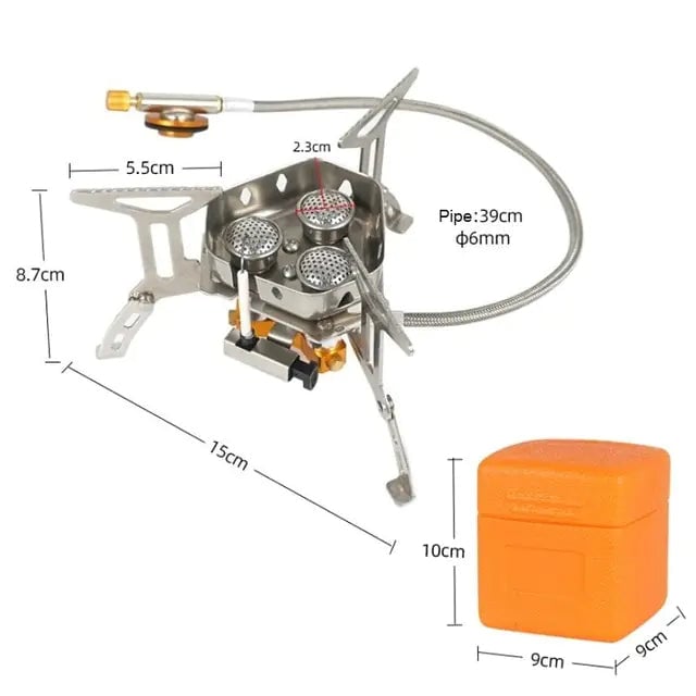 Three Head Camping Stove Image 1