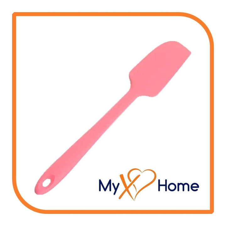 9" Pink Silicone Spatula by MyXOHome (1 2 4 or 6 Spatulas) Image 1