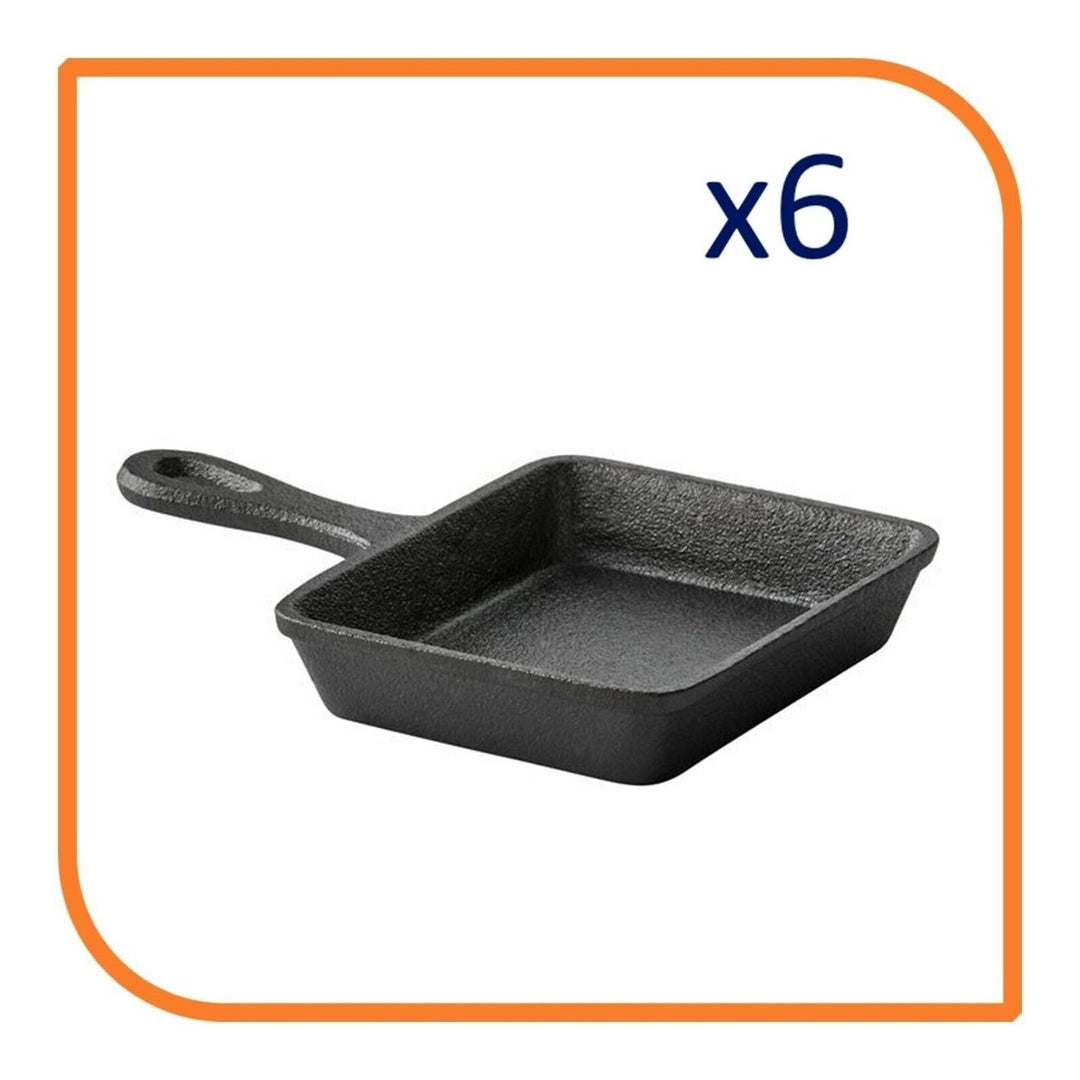 5" x 4" Rectangular Cast Iron Frying Pan / Skillet (6 Skillets) by MyXOHome Image 6