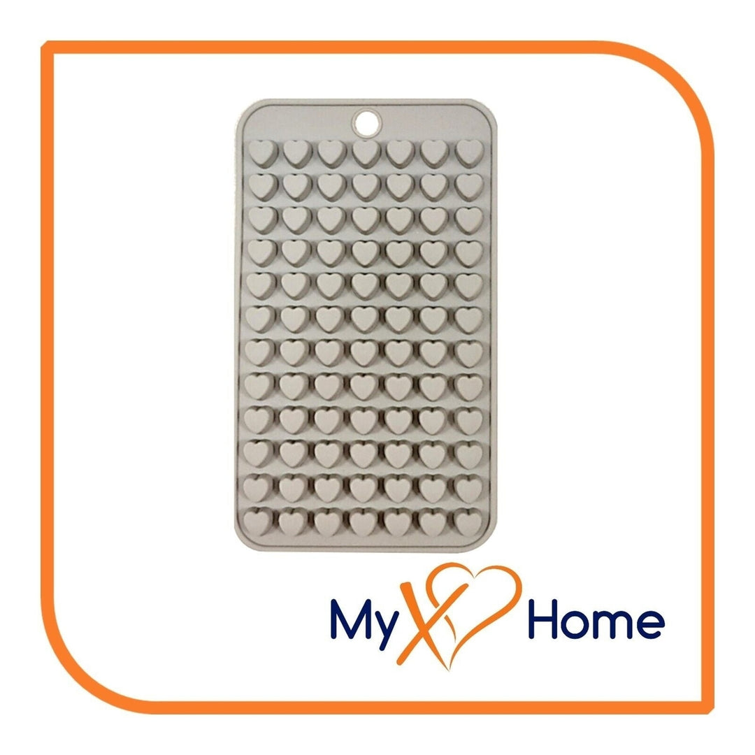 84 Hearts Gray Silicone Mold Chocolate Candy and more by MyXOHome Image 1