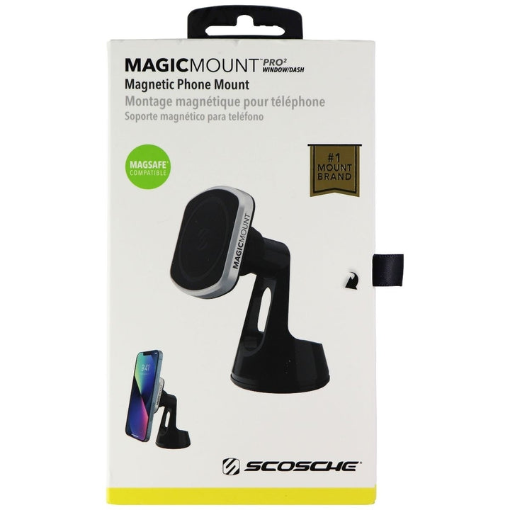 SCOSCHE MagicMount Pro 2 Magnetic Suction Mount for Car/Home/Office - Black Image 4