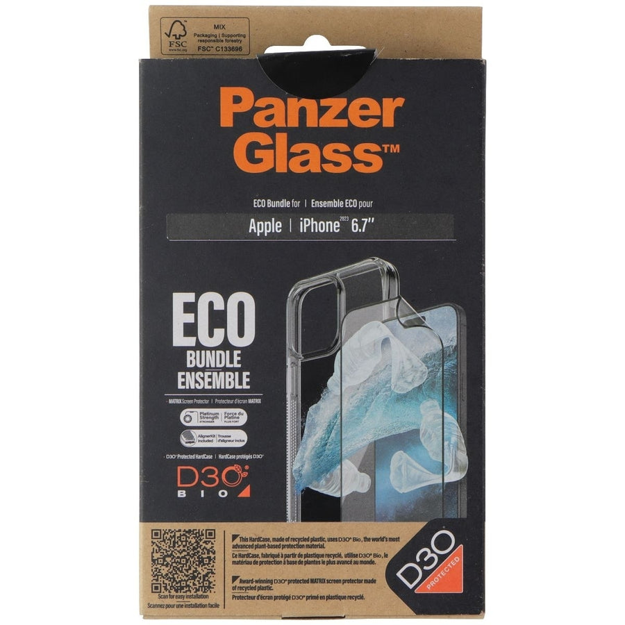 PanzerGlass Eco Bundle with Screen Protector + Case for iPhone 15 Plus - Clear Image 1