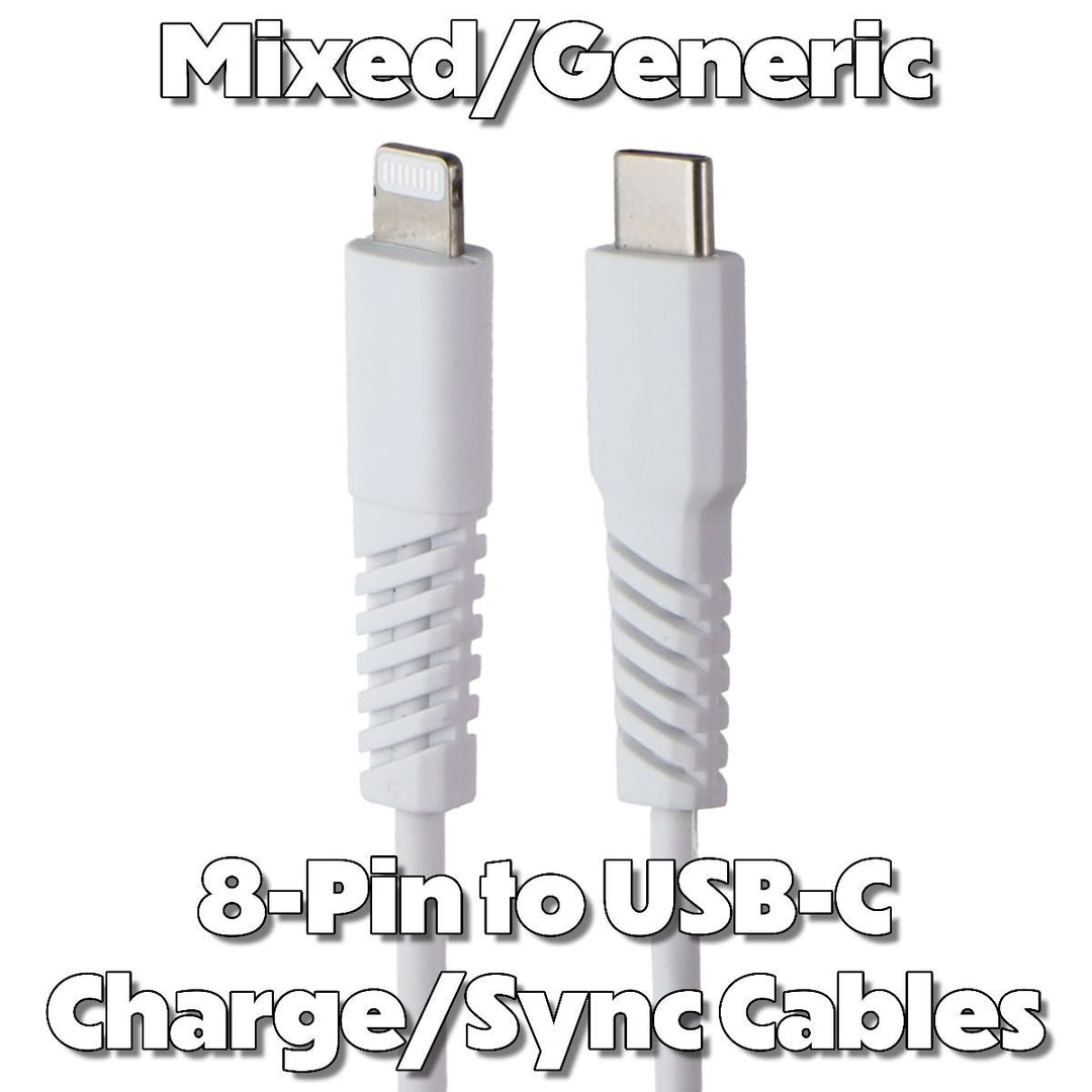 Mixed/Generic Lightning 8-Pin to USB-C Charge/Sync Cables - Mixed Brands/Style Image 1