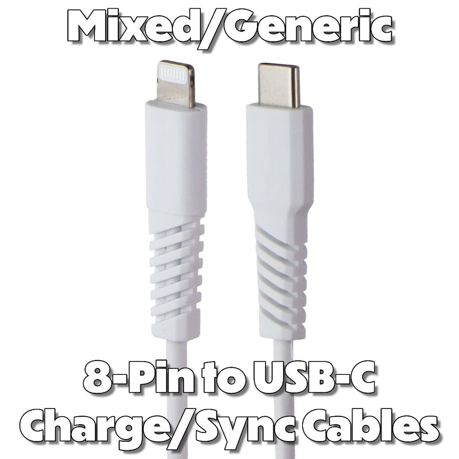 Mixed/Generic Lightning 8-Pin to USB-C Charge/Sync Cables - Mixed Brands/Style Image 1