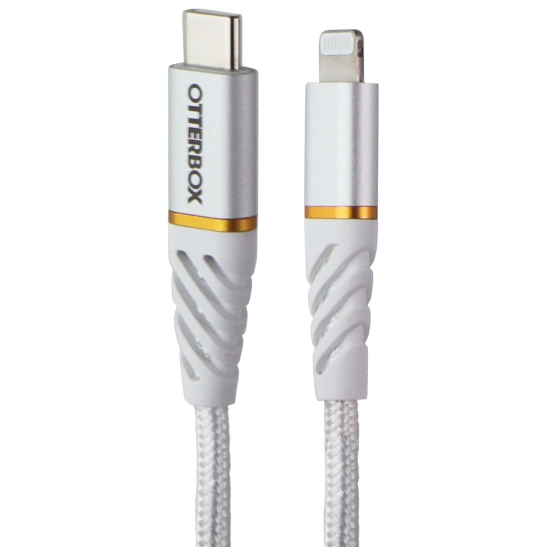 OtterBox 2m USB-C to Lightning 8-Pin Braided Charging Cable - White Image 1