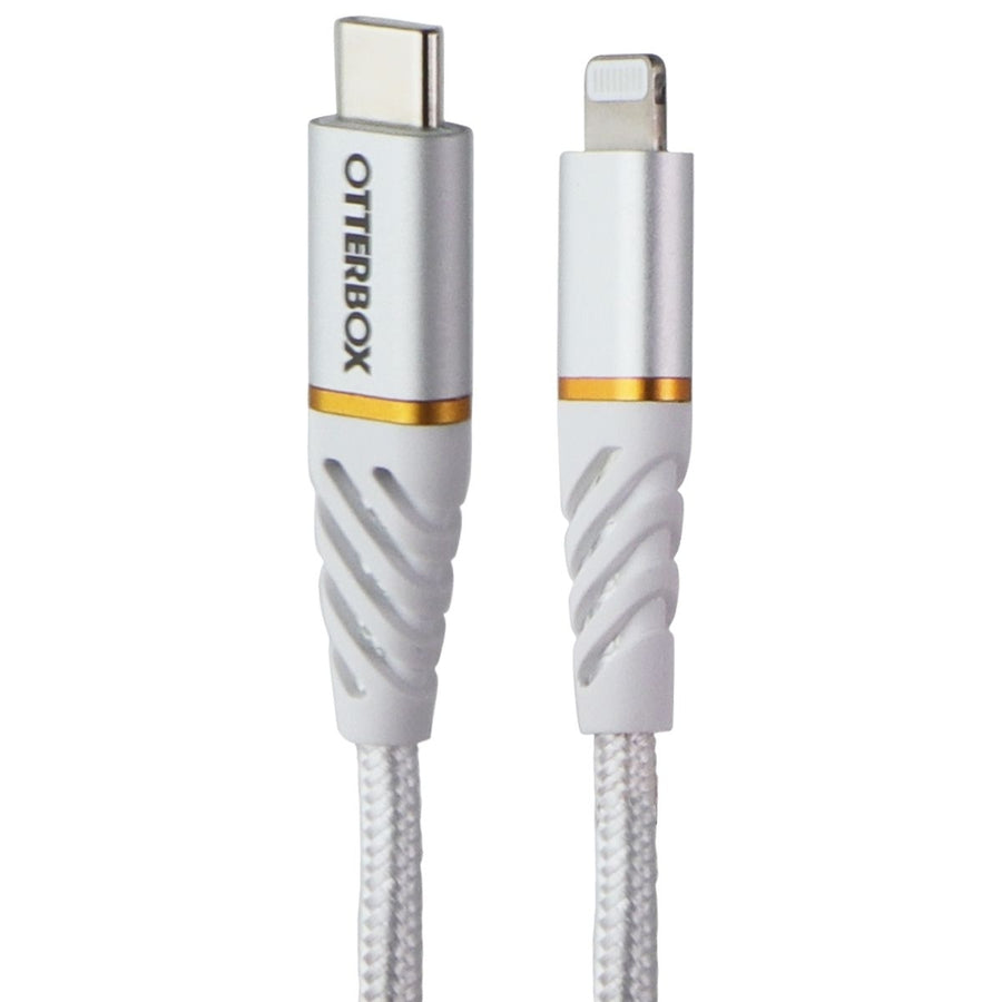 OtterBox 2m USB-C to Lightning 8-Pin Braided Charging Cable - White Image 1