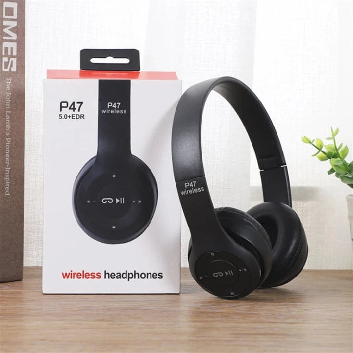 P47 Wireless Bluetooth Headphone With Microphone Foldable Headsets Bass HiFi Sound Music Stereo Earphone For Smartphones Image 6