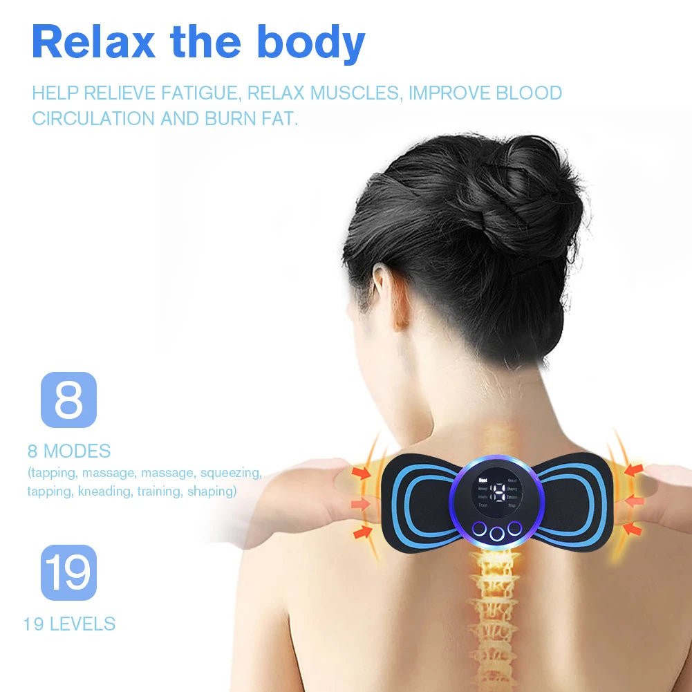 EMS Electric Pulse Neck Massager Cervical Massage Patch Image 4