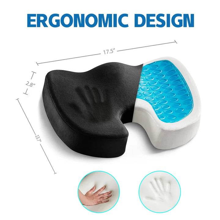 Gel Memory Foam U-shaped Seat Cushion Massage Image 3