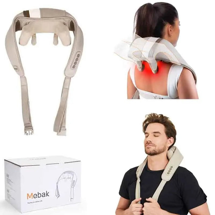 Mebak Massager For Neck and Cervical Shoulder With Heating Massage Pillow Image 2