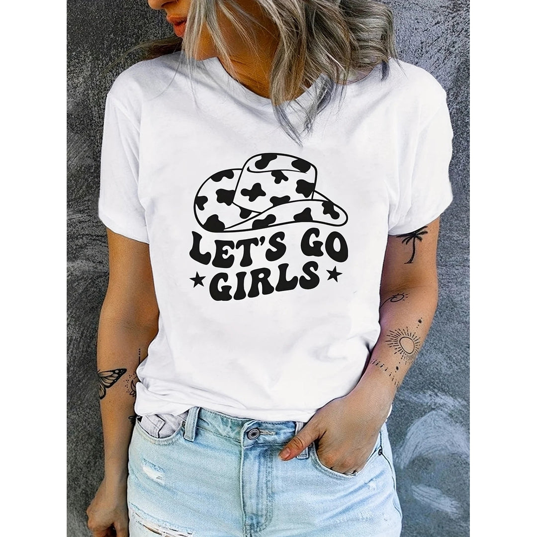 Im Not Clumsy Print T-Shirt Harajuku Kawaii Graphic Crew Basic Tees Image 9