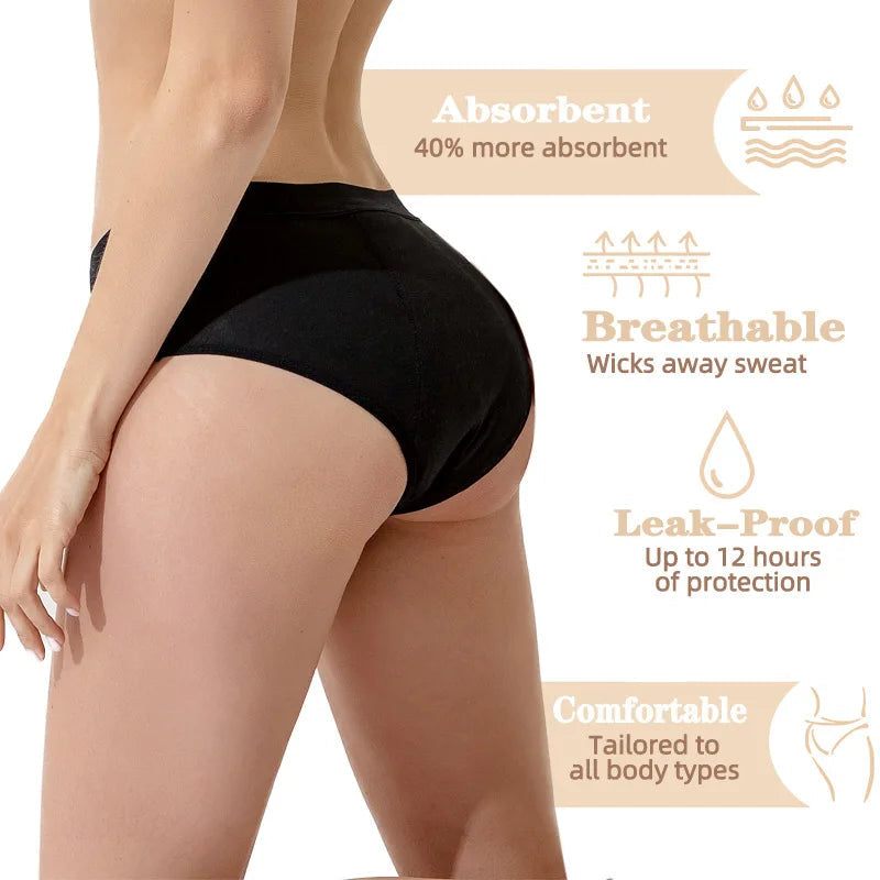 Leak-proof menstrual underwear womens bamboo fiber Image 1