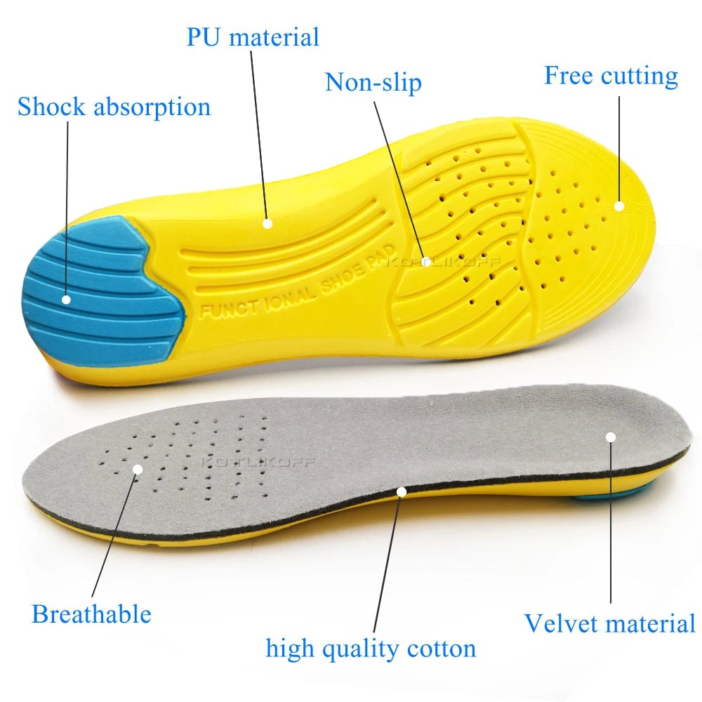 Shoe Inserts Pad Soft Sport Insoles Memory Foam Breathable Image 2