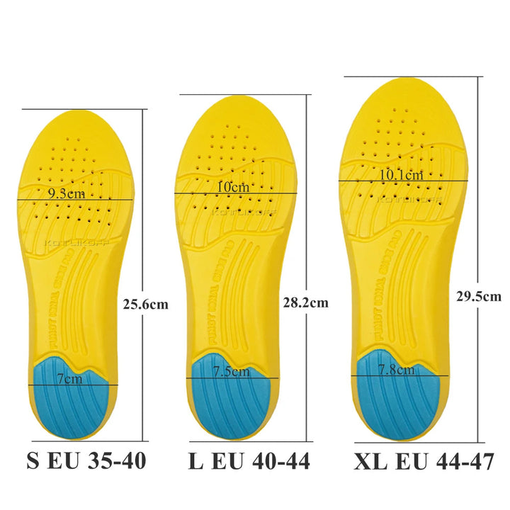 Shoe Inserts Pad Soft Sport Insoles Memory Foam Breathable Image 4