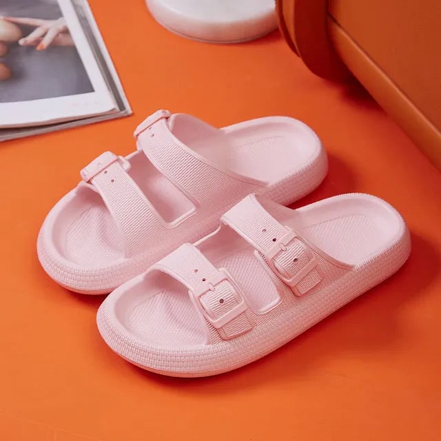 Platform Cloud Slippers Buckle Sandals Image 10