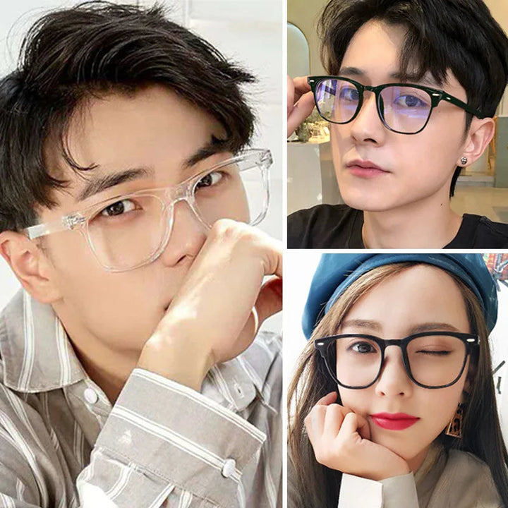 Transparent Round Anti-Blue Light Glasses for Women and Men Image 2