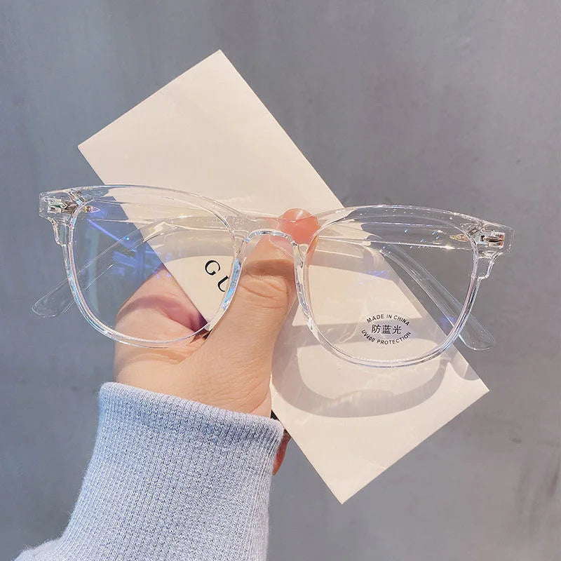 Transparent Round Anti-Blue Light Glasses for Women and Men Image 4