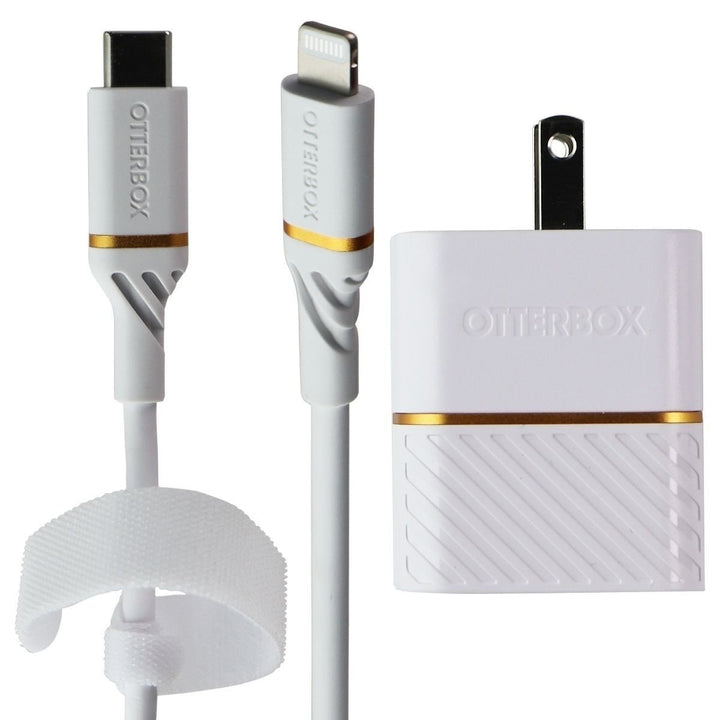 OtterBox Fast 20W Wall Charger and 3-Ft USB-C Cable for iPhone/iPad - Cloud Dust Image 2