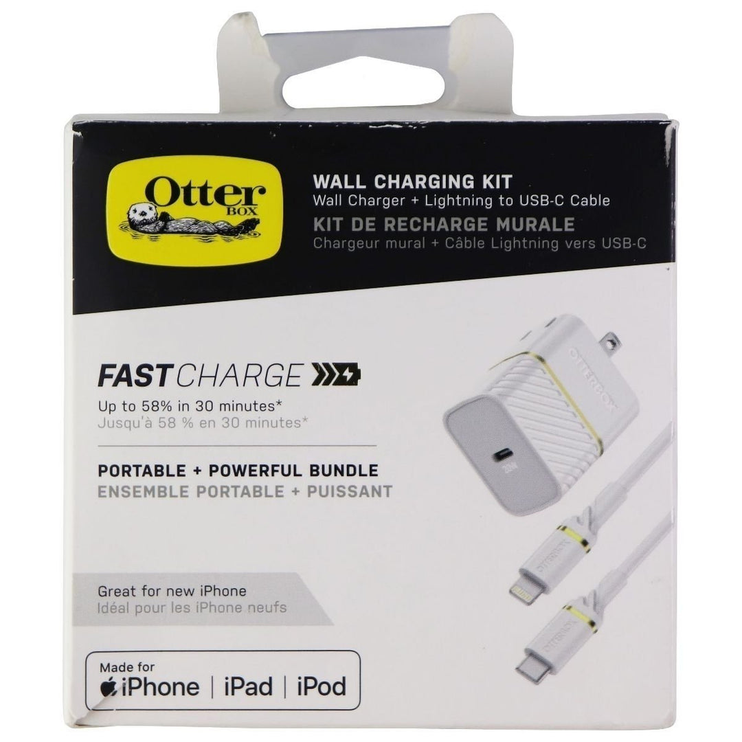 OtterBox Fast 20W Wall Charger and 3-Ft USB-C Cable for iPhone/iPad - Cloud Dust Image 4