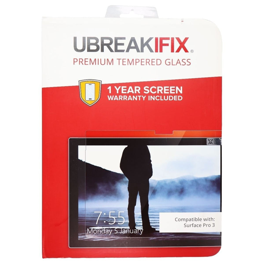 UBREAKIFIX Premium Tempered Glass for Microsoft Surface Pro 3 - Clear Image 1