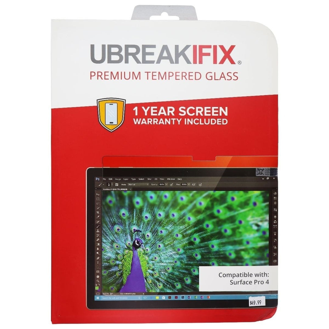 UBREAKIFIX Premium Tempered Glass for Microsoft Surface Pro 4 - Clear Image 1