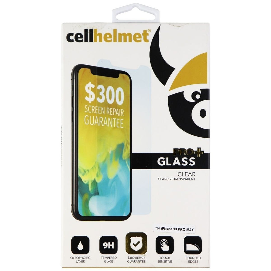 Cellhelmet Pro+ Glass Screen Protector for Apple iPhone 13 Pro Max - Clear Image 1