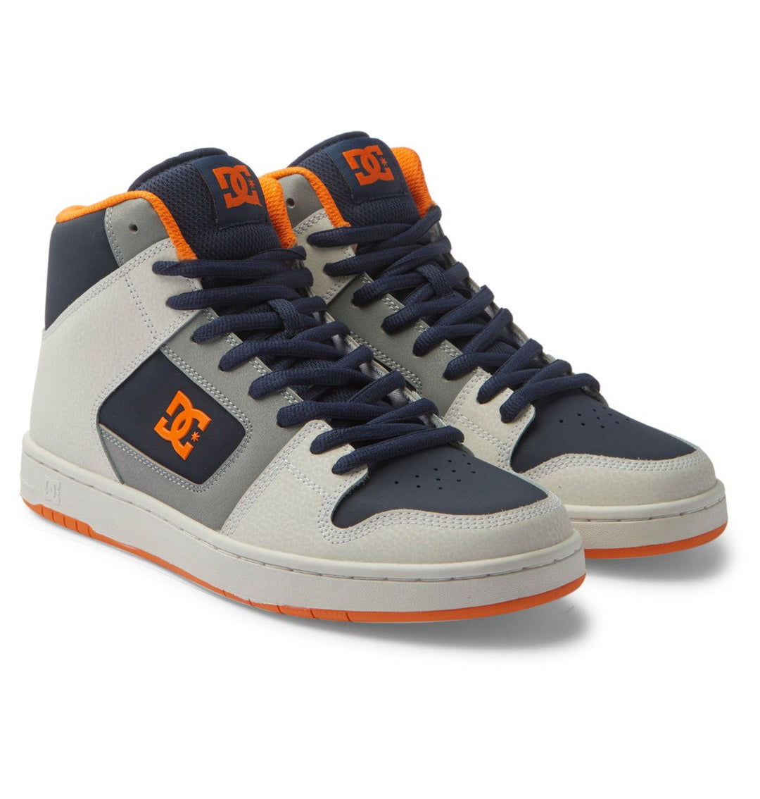 DC Shoes Mens Manteca 4 HI Shoes Navy/Grey - ADYS100743-NGH NAVY/GREY Image 2