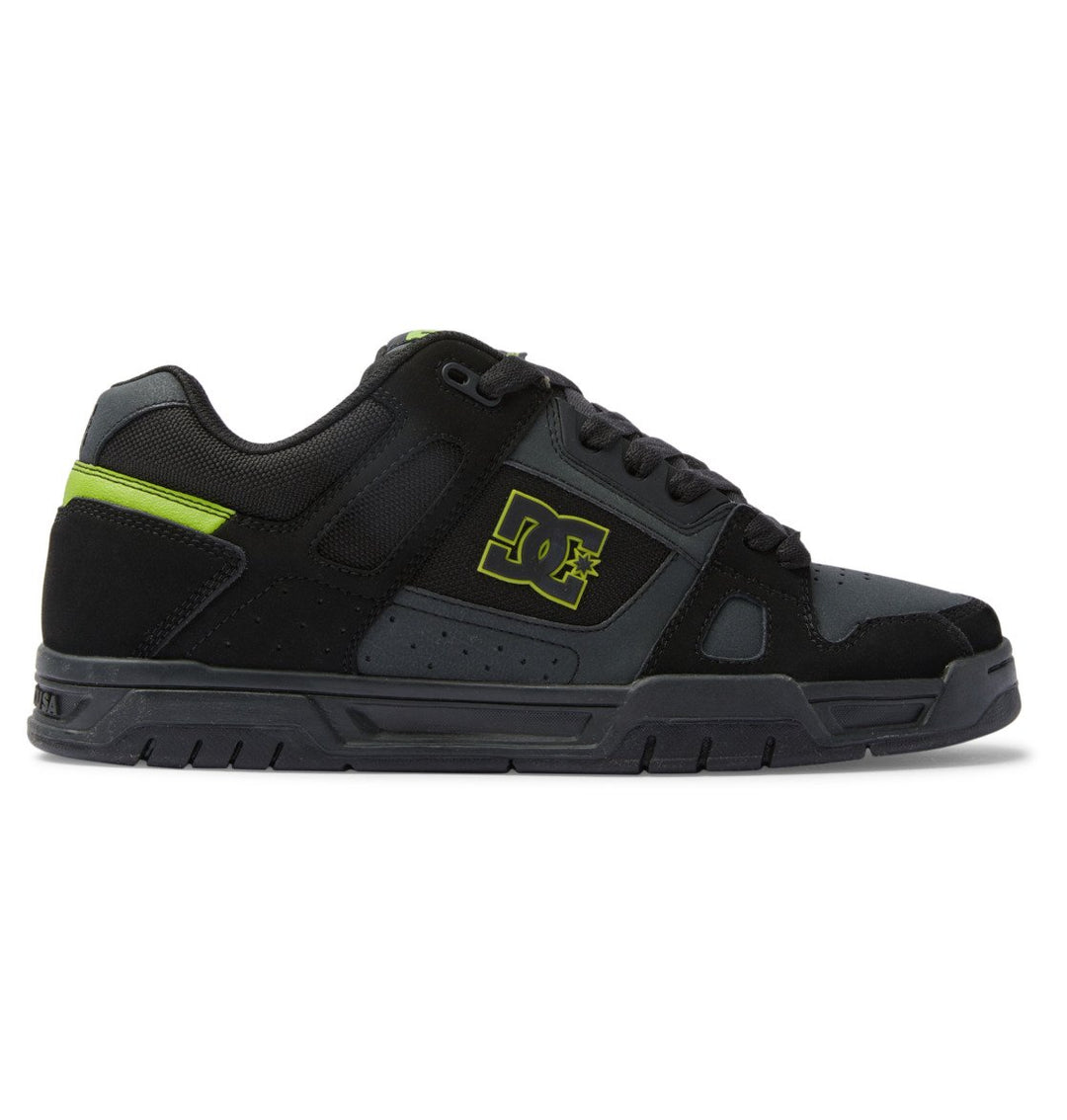 DC Shoes Mens Stag Shoes Black/Lime Green - 320188-BL4 13 BLACK/LIME GREEN Image 1