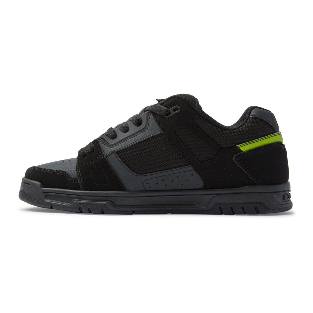 DC Shoes Mens Stag Shoes Black/Lime Green - 320188-BL4 13 BLACK/LIME GREEN Image 3